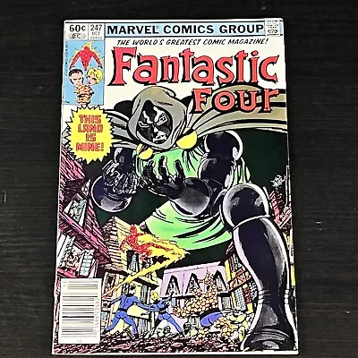 Buy Fantastic Four 247 Vgc John Byrne Dr Doom Marvel Newsstand Bin • 9.64£
