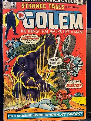 Buy Strange Tales 174 John Buscema Art! The GOLEM! 1974 Marvel Comics June 1974 • 10.28£