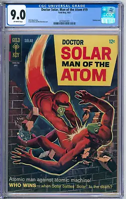 Buy Doctor Solar, Man Of The Atom 19 CGC Graded  9.0 VF/NM Gold Key 1967 • 71.21£
