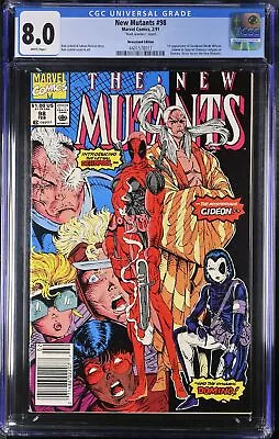 Buy New Mutants #98 CGC VF 8.0 Mark Jewelers Variant 1st Appearance Deadpool!  • 631.70£