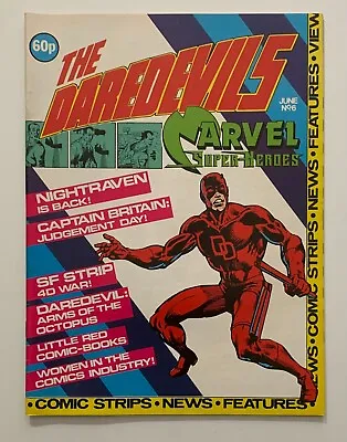 Buy Daredevils #6 KEY 1st Captain England & Albion Alan Moore / Davis Marvel UK 1983 • 145£