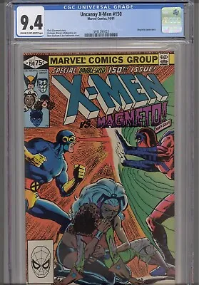 Buy Uncanny X-Men #150 CGC 9.4 1981 Marvel Comics Magneto App • 37.98£
