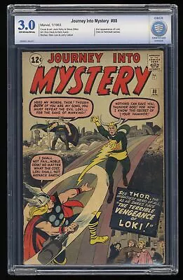 Buy Journey Into Mystery #88 CBCS GD/VG 3.0 2nd Appearance Loki! Thor! Marvel 1963 • 279.41£