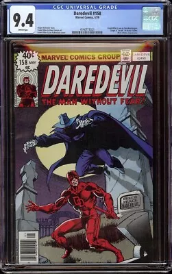 Buy Daredevil # 158 CGC 9.4 White (Marvel, 1979) Frank Miller Daredevil Run Begins • 281.50£