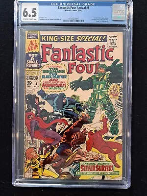 Buy Fantastic Four Annual #5 Marvel 1967 1st Psycho Man Silver Surfer Solo Story • 90.70£