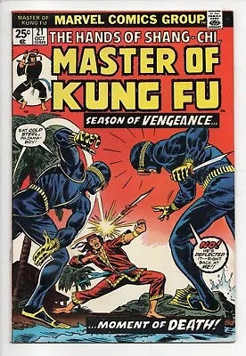 Buy Master Of Kung-fu   #21  ( Fn/vf  7.0 )  21st Issue    ***** Ninja S ********* • 6.76£