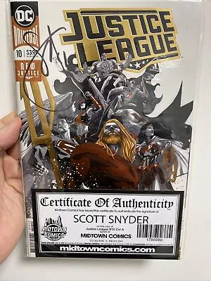 Buy DC Comics Justice League (2018) #10 Foil Cover Signed By Scott Snyder.Never Read • 10£