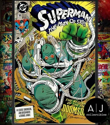 Buy Superman Man Of Steel #18 VF/NM 9.0 (1992) 2nd Print 1st Doomsday Appearance • 10.32£