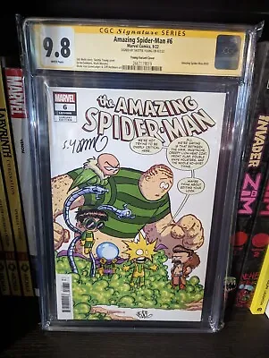 Buy Amazing Spider-Man #6 900 (2022 Marvel) Signed Skottie Young Variant CGC 9.8 • 118.58£