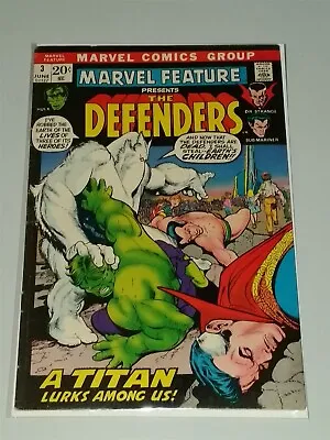 Buy Marvel Feature #3 Fn- (5.5) Defenders June 1972 Bronze Age Marvel Comics * • 29.99£