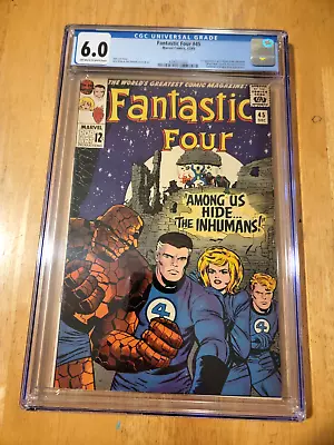 Buy Fantastic Four #47 *cgc 6.0 1966 * 1st Appearance Of Lockjaw & The Inhumans *020 • 272.40£