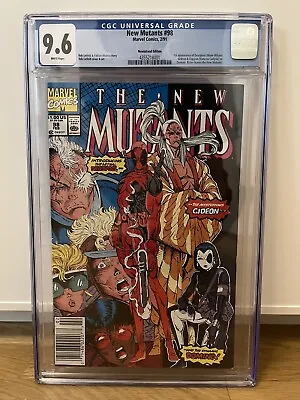 Buy New Mutants 98 - CGC 9.6 WP - Marvel Key 1st Deadpool, Rare Newsstand • 749.90£