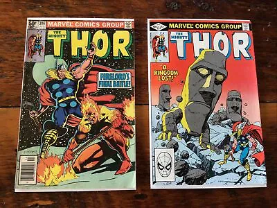 Buy The Mighty Thor 306, 318 Lot Of 2 Boarded Marvel Comics • 9.51£