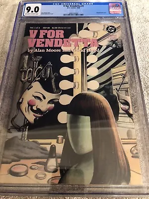 Buy V For Vendetta 1 CGC 9.0 Alan Moore David Lloyd 9/1988 Wraparound Cover • 79.66£