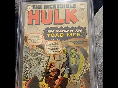 Buy The Incredible Hulk Marvel Comics #2 7/62 Graded 1.5  • 1,100£