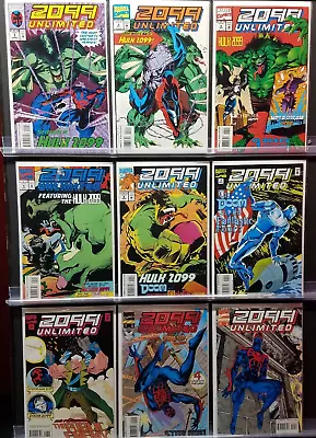Buy 2099 Unmlimited #1-10 Missing #3 Marvel 19931 2 4 5 6 7 8 9 10 Spider-man & Hulk • 22.13£