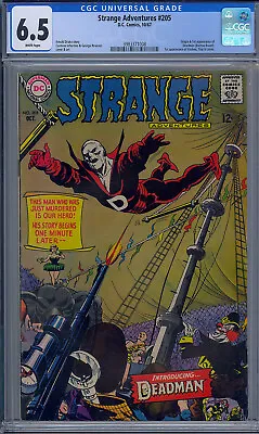Buy Strange Adventures #205 Cgc 6.5 1st Deadman Neal Adams Tough White Pages • 469.23£