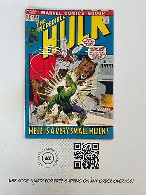 Buy Incredible Hulk # 154 VG/FN Marvel Comic Book Iron Man X-Men Avengers 1 J225 • 15.99£