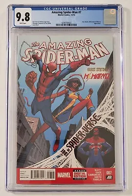 Buy Amazing Spider-Man #7 CGC 9.8 1st Appearance Of Spider-UK 2014 SpiderVerse • 62.53£