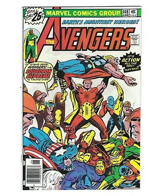 Buy Avengers #148 1976 VF+ Or Better! Squadron Supreme! Hellcat! Combine Ship • 11.98£