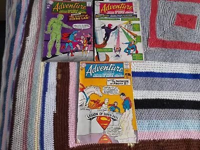 Buy 3 Adventures Comics Superboy/Legion Of Super Heroes Nos 322 335 357 1964-67 B68 • 19.99£