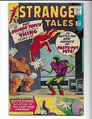 Buy Strange Tales 124 - Vg 4.0 - Dr. Strange - Human Torch - Thing - 1st Zota (1964) • 38.61£