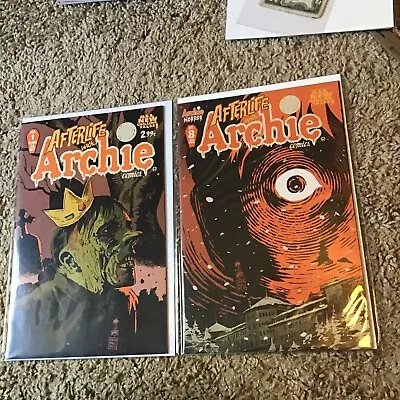 Buy AFTERLIFE WITH ARCHIE COMICS #1 & 8 NM 9.4 2013 Francavilla Zombie Variant • 7.88£
