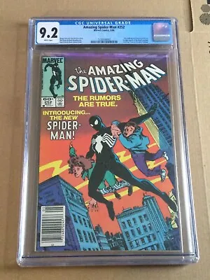 Buy Amazing Spider-Man #252 CGC 9.2  - 1st Appearance Black Costume - Newsstand 1984 • 181.28£
