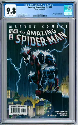 Buy Amazing Spider-Man V2 #43 CGC Graded 9.8 NM/MT Marvel Comics 2002 • 99.90£
