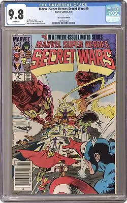 Buy Marvel Super Heroes Secret Wars #9N CGC 9.8 Newsstand 1985 4387667021 • 235.86£