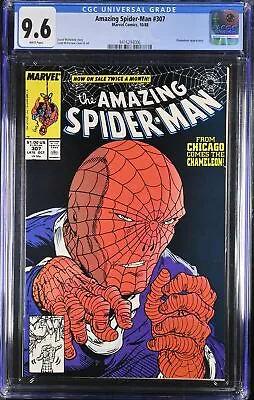 Buy Amazing Spider-Man #307 CGC NM+ 9.6 White Pages Chameleon! Todd McFarlane! • 47.17£