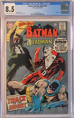 Buy 1968 Brave And The Bold 79 CGC 8.5 Batman And Deadman. 1st Team-Up! RARE! • 154.63£