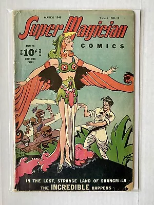 Buy Super Magician Comics Vol. 4 #11 1946 GGA Street & Smith Golden Age Mystery • 79.95£