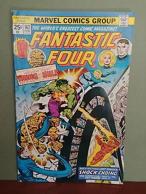 Buy Fantastic Four #167 Marvel , Fantastic Four Vs Hulk 1976   7.5 • 14.22£
