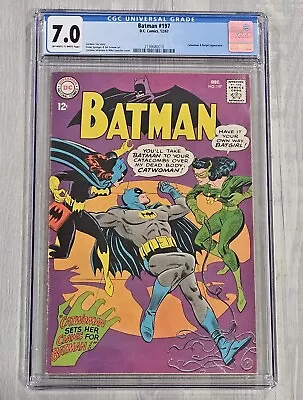 Buy Batman #197 (1967) Classic Silver Age Batgirl & Catwoman CGC 7.0  • 178.73£