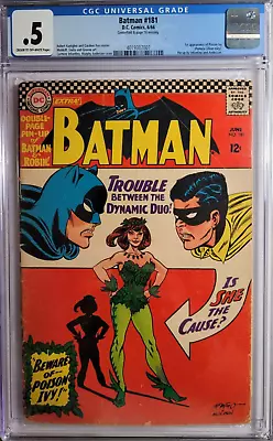 Buy 1966 Batman 181 CGC 0.5 1st App Of Poison Ivy Robin • 268.80£