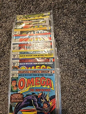 Buy Omega The Unknown 2-10 - Marvel 1976 - Near COMPLETE SET - Missing #1 - Nice Set • 31.87£