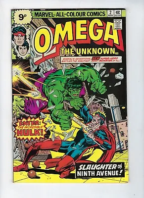 Buy OMEGA THE UNKNOWN # 2 (HULK C/story, MAY 1976) FN/VF • 4.95£