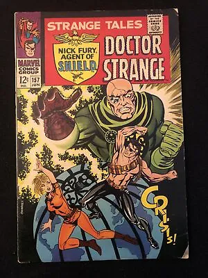 Buy Strange Tales 157 3.5 4.0 Marvel 1967 Steranko 1st Living Tribunal Pq • 27.60£