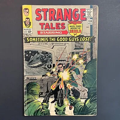 Buy Strange Tales 138 1st Eternity Silver Age Marvel 1965 Nick Fury Doctor Strange • 31.50£