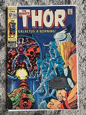 Buy The Mighty Thor #162 1969 Ego & Galactus Appearance VG • 36.19£