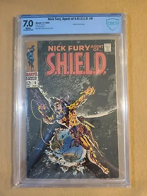 Buy Nick Fury, Agent Of S.H.I.E.L.D. #6 CBCS 7.0  Jim Steranko Cover • 51.39£