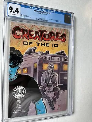 Buy Creatures Of The ID #1 CGC 9.4 Caliber 1990 1st Madman Frank Einstein White Pgs • 358.49£