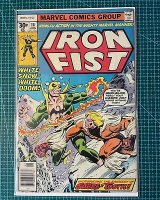Buy Iron Fist #14 1976 1st Appearance Sabretooth! • 350£