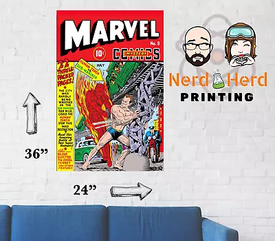 Buy Marvel Mystery Comics #9 Cover Wall Poster Multiple Sizes 11x17-24x36 • 20.86£