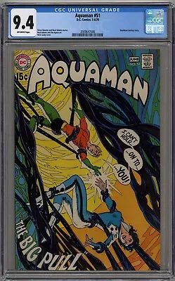 Buy Aquaman #51 Cgc 9.4 Off-white Pages Dc Comics 1970 • 176.94£