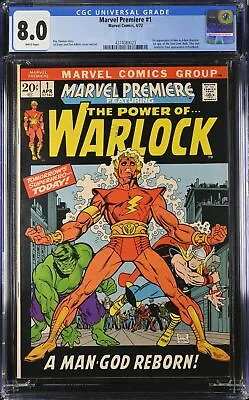 Buy Marvel Premiere #1 - Marvel Comics 1972 CGC 8.0 1st Appearance Of Him As Adam Wa • 125.71£