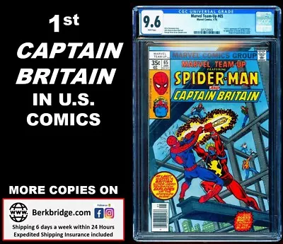 Buy MARVEL TEAM-UP 65 CGC 9.6 WHITE PGS NICE AS OUR 9.8 💎 1st CAPTAIN BRITAIN U.S. • 191.79£
