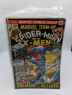 Buy Marvel Team-Up 4 Spider-Man X-Men Comic Book 1972 • 100.41£
