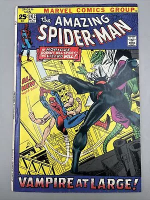 Buy Amazing Spider-Man #102 - Morbius Marvel 1971 Comics • 80.42£